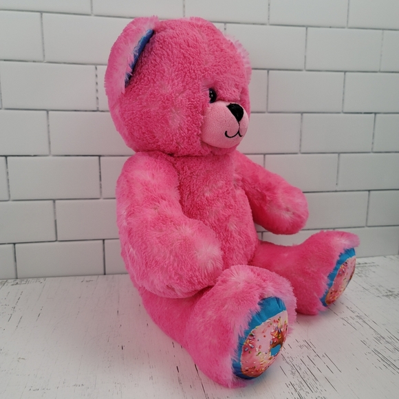 Build A Bear Pink Dount Sprinkles Teddy Bear - Picture 8 of 16